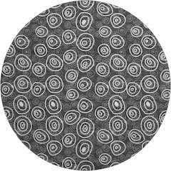 Premium Machine Washable Mayfield AMF728 Black 8' x 8' Round Rug