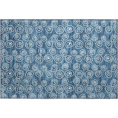 Premium Machine Washable Mayfield AMF728 Blue 1'8" x 2'6" Rug