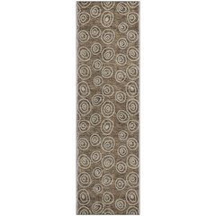 Premium Machine Washable Mayfield AMF728 Brown 2'3" x 7'6" Runner Rug