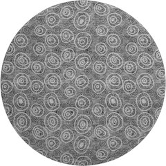 Premium Machine Washable Mayfield AMF728 Gray 8' x 8' Round Rug