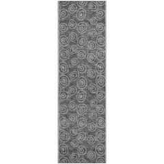 Premium Machine Washable Mayfield AMF728 Gray 2'3" x 7'6" Runner Rug