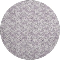 Premium Machine Washable Mayfield AMF728 Lavender 8' x 8' Round Rug