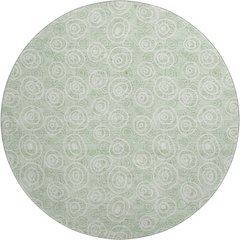 Premium Machine Washable Mayfield AMF728 Mint 8' x 8' Round Rug