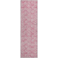 Premium Machine Washable Mayfield AMF728 Pink 2'3" x 7'6" Runner Rug