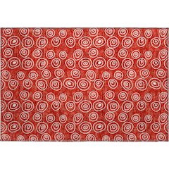 Premium Machine Washable Mayfield AMF728 Red 1'8" x 2'6" Rug