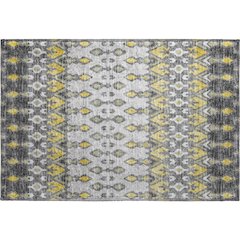 Premium Machine Washable Mayfield  Gray 1'8" x 2'6" Rug