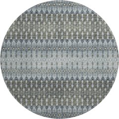 Premium Machine Washable Mayfield  Moody 8' x 8' Round Rug