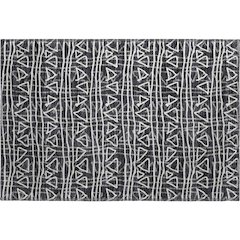 Premium Machine Washable Mayfield AMF730 Black 1'8" x 2'6" Rug