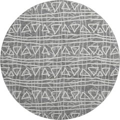 Premium Machine Washable Mayfield AMF730 Charcoal 8' x 8' Round Rug