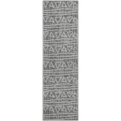 Premium Machine Washable Mayfield AMF730 Charcoal 2'3" x 7'6" Runner Rug