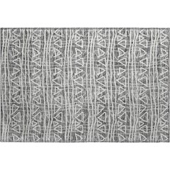Premium Machine Washable Mayfield AMF730 Charcoal 1'8" x 2'6" Rug