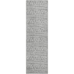 Premium Machine Washable Mayfield AMF730 Gray 2'3" x 7'6" Runner Rug