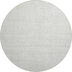 Premium Machine Washable Mayfield AMF730 Ivory 8' x 8' Round Rug