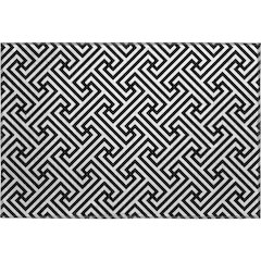 Premium Machine Washable Mayfield AMF731 Black 1'8" x 2'6" Rug