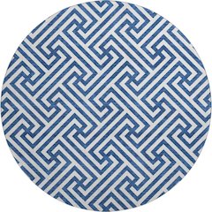 Premium Machine Washable Mayfield AMF731 Blue 8' x 8' Round Rug