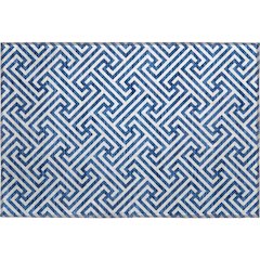 Premium Machine Washable Mayfield AMF731 Blue 1'8" x 2'6" Rug