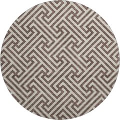 Premium Machine Washable Mayfield AMF731 Brown 8' x 8' Round Rug