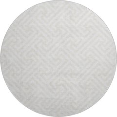 Premium Machine Washable Mayfield AMF731 Ivory 8' x 8' Round Rug