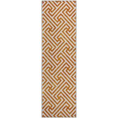 Premium Machine Washable Mayfield AMF731 Orange 2'3" x 7'6" Runner Rug