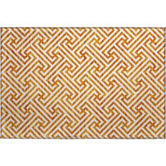 Premium Machine Washable Mayfield AMF731 Orange 1'8" x 2'6" Rug