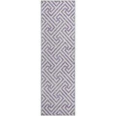 Premium Machine Washable Mayfield AMF731 Purple 2'3" x 7'6" Runner Rug