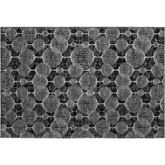 Premium Machine Washable Mayfield AMF732 Black 1'8" x 2'6" Rug