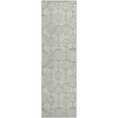 Premium Machine Washable Mayfield AMF732 Green 2'3" x 7'6" Runner Rug