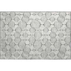Premium Machine Washable Mayfield AMF732 White 1'8" x 2'6" Rug