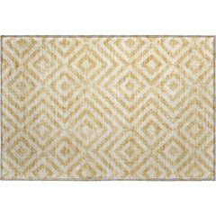 Premium Machine Washable Mayfield AMF733 Gold 1'8" x 2'6" Rug