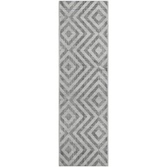 Premium Machine Washable Mayfield AMF733 Gray 2'3" x 7'6" Runner Rug