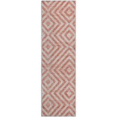 Premium Machine Washable Mayfield AMF733 Salmon 2'3" x 7'6" Runner Rug