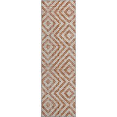 Premium Machine Washable Mayfield AMF733 Terracotta 2'3" x 7'6" Runner Rug