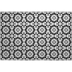Premium Machine Washable Mayfield AMF734 Black 1'8" x 2'6" Rug