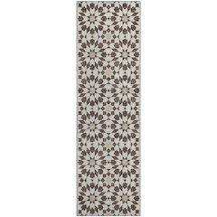 Premium Machine Washable Mayfield AMF734 Brown 2'3" x 7'6" Runner Rug