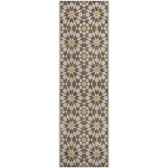 Premium Machine Washable Mayfield AMF734 Chocolate 2'3" x 7'6" Runner Rug