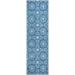 Premium Machine Washable Mayfield AMF734 Denim 2'3" x 7'6" Runner Rug