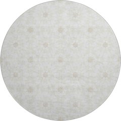 Premium Machine Washable Mayfield AMF734 Ivory 8' x 8' Round Rug
