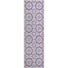 Premium Machine Washable Mayfield AMF734 Lavender 2'3" x 7'6" Runner Rug