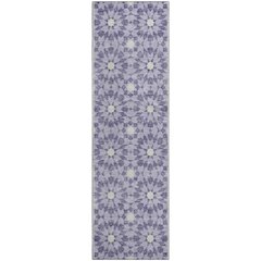 Premium Machine Washable Mayfield AMF734 Lilac 2'3" x 7'6" Runner Rug