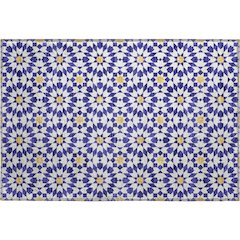 Premium Machine Washable Mayfield AMF734 Navy 1'8" x 2'6" Rug
