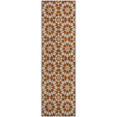 Premium Machine Washable Mayfield AMF734 Paprika 2'3" x 7'6" Runner Rug