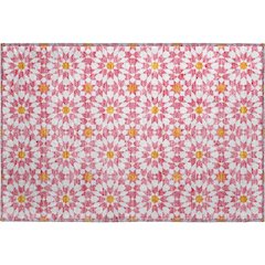 Premium Machine Washable Mayfield AMF734 Pink 1'8" x 2'6" Rug