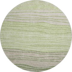 Premium Machine Washable Mayfield AMF735 Aloe 8' x 8' Round Rug