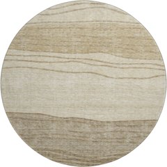 Premium Machine Washable Mayfield AMF735 Beige 8' x 8' Round Rug