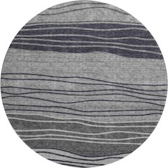 Premium Machine Washable Mayfield AMF735 Gray 8' x 8' Round Rug