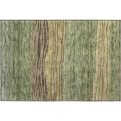 Premium Machine Washable Mayfield AMF735 Olive 1'8" x 2'6" Rug