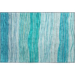 Premium Machine Washable Mayfield AMF735 Sky 1'8" x 2'6" Rug