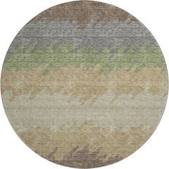 Premium Machine Washable Mayfield AMF736 Chocolate 8' x 8' Round Rug