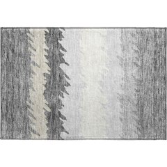 Premium Machine Washable Mayfield AMF736 Gray 1'8" x 2'6" Rug