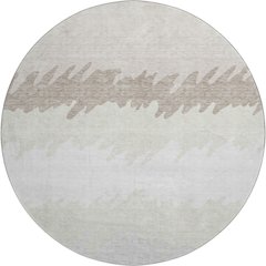 Premium Machine Washable Mayfield AMF736 Ivory 8' x 8' Round Rug